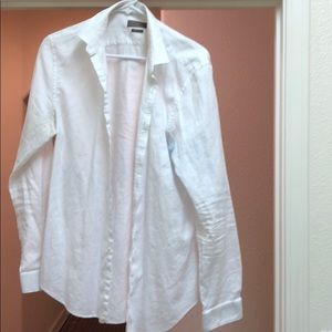 Zara White slim fit button up